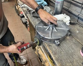 Engine cases must also be prepared for the "engine turn" process.